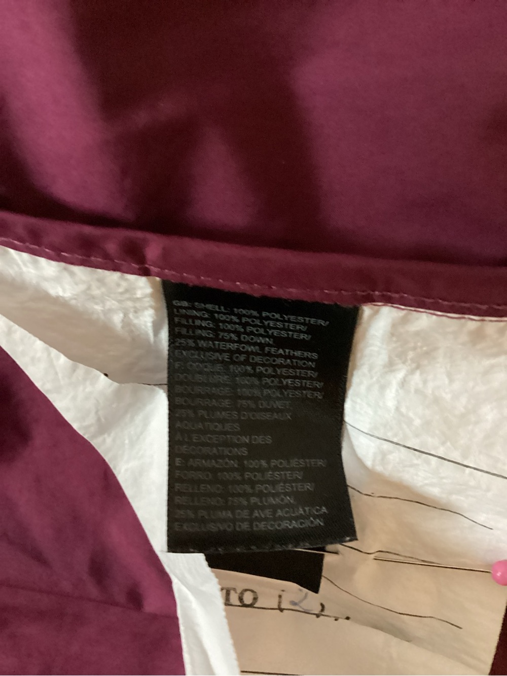 The North Face Kids Burgundy Hooded Raincoat - Picture 9 of 9